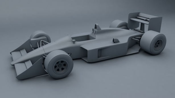 3D模型-Mclaren Mp4-4 赛车3d模型 免费下载  格式支持：C4D