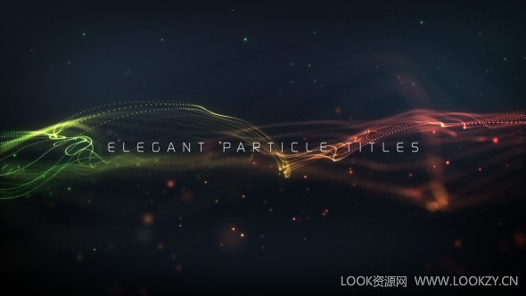 AE模板-优雅的空间感粒子标题模板Elegant Particle Titles