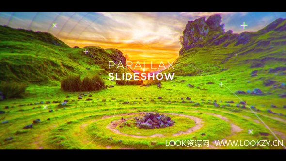 AE模板-商业视差动感电影开幕旅行摄影幻灯片模板Parallax Slideshow