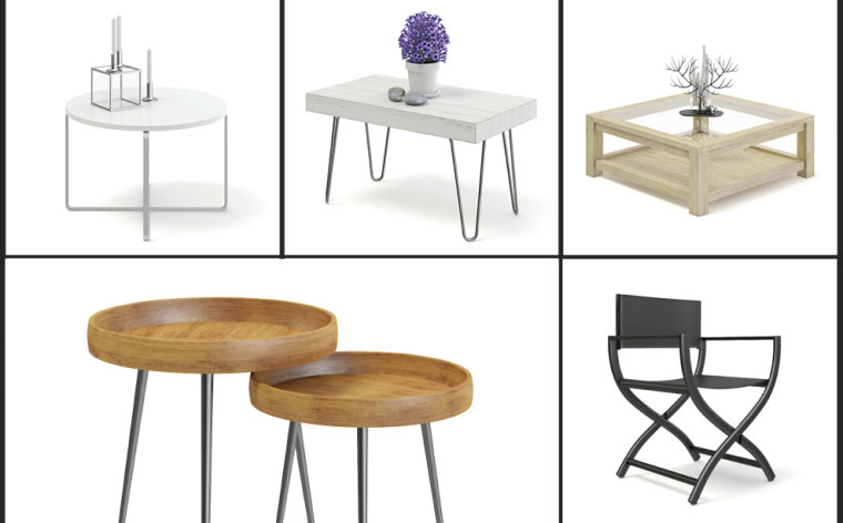 C4D模型-32套时尚家具椅子沙发桌子等模型合集