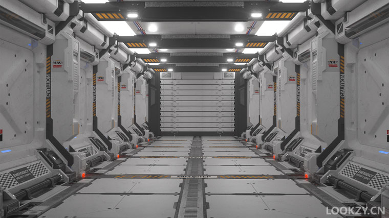 C4D模型-Octane太空科幻机械舱创意模型工程 含材质贴图
