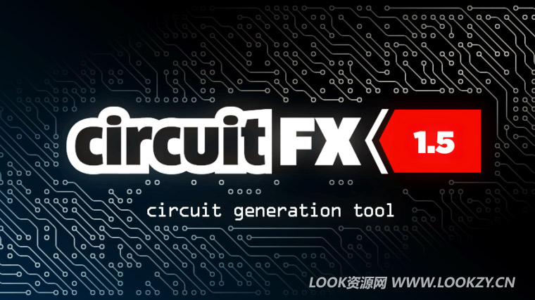 AE脚本-电路板图形电流动画制作脚本AEscripts circuitFX V1.52