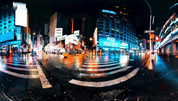 16幅城市夜景高清HDRI环境贴图 Manhattan Nights c4d素材