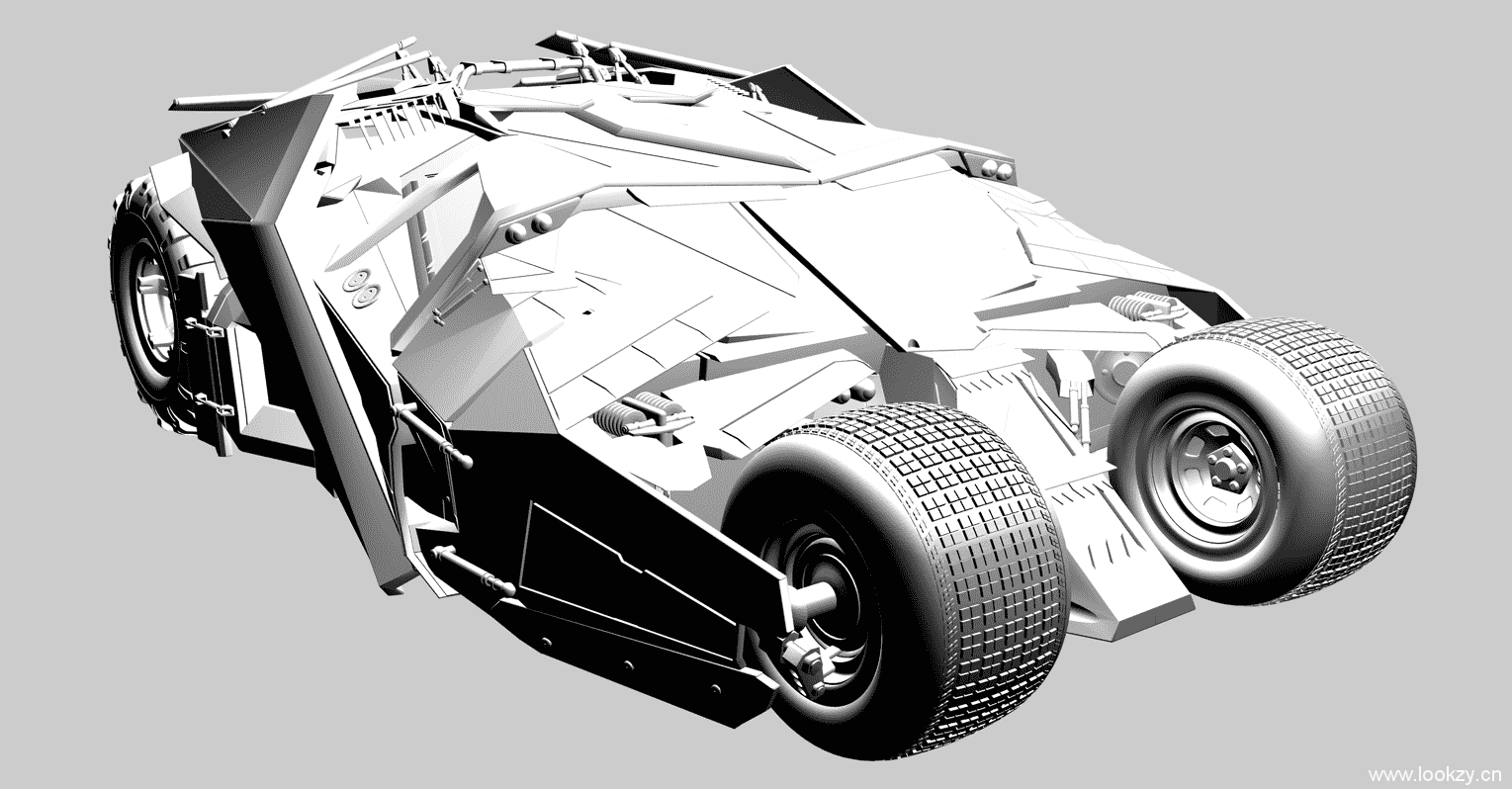 C4D模型-汽车跑车赛车模型单独带材质