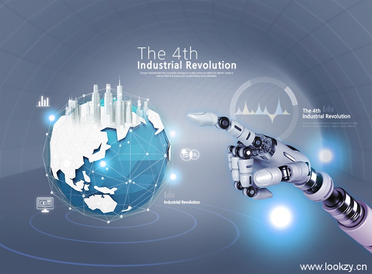 8款机器人手臂机械手未来感无人机 科技科幻人工智能 海报设计元素 PSD