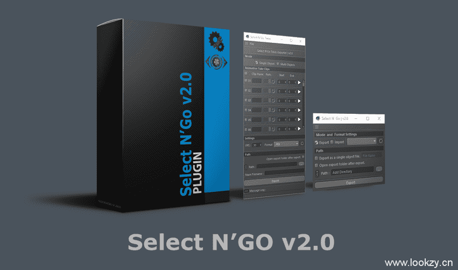 C4D插件-动画导出插件Select_N_Go-v2_Plugin_By_FCS