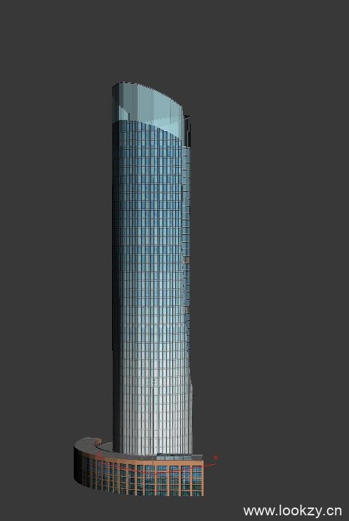 3DMAX规划模型，商业大楼