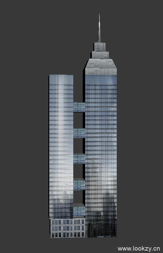 3D模型，会展中心，高层玻璃楼模型下载。