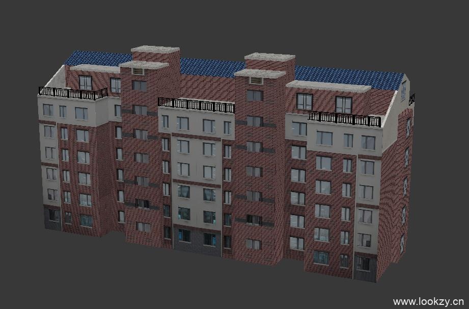 3D模型，住宅，现代风格建筑，三维模型下载