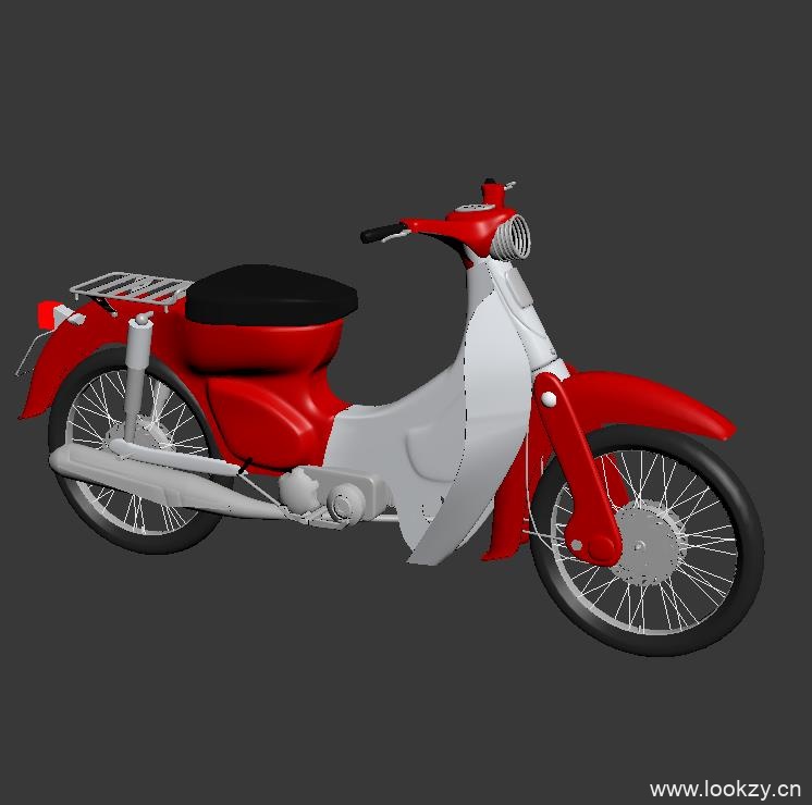 3D模型，三维模型，摩托车，山地摩托车